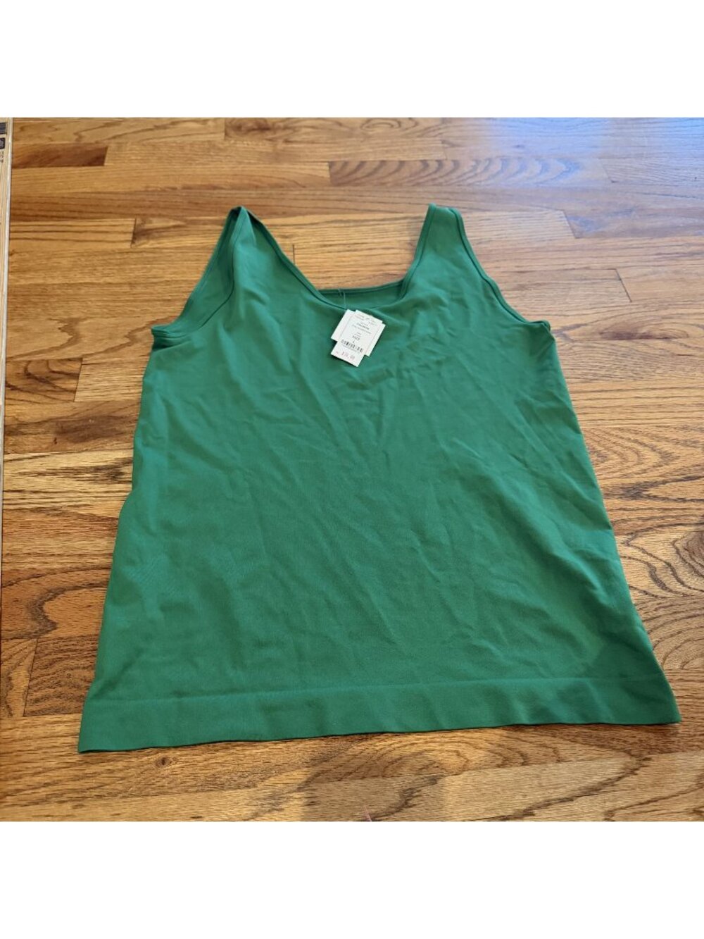 WHBM White House Black Market Womens Green Seamless Tank Shirt Large New